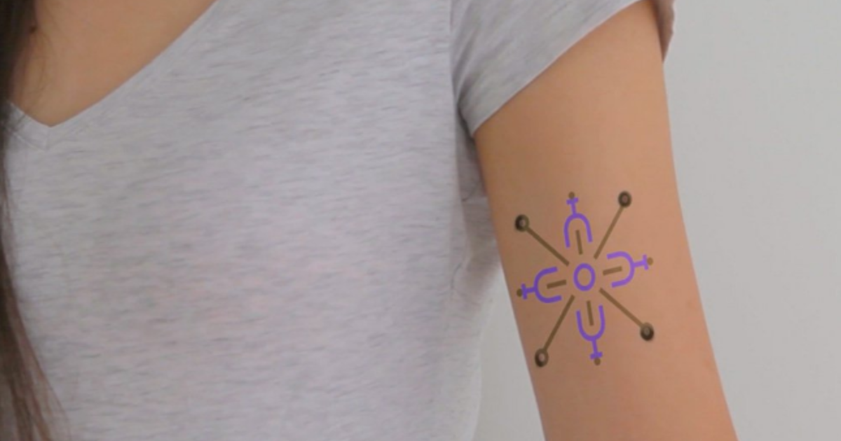 Colorchanging tattoos aim to monitor blood sugar other health stats  CBS  News