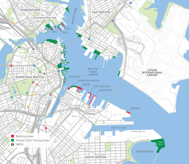 Sail Boston Map 