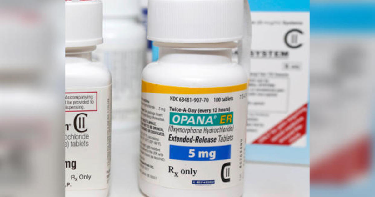 Opana ER opioid painkiller pulled from the market at FDA request - CBS News