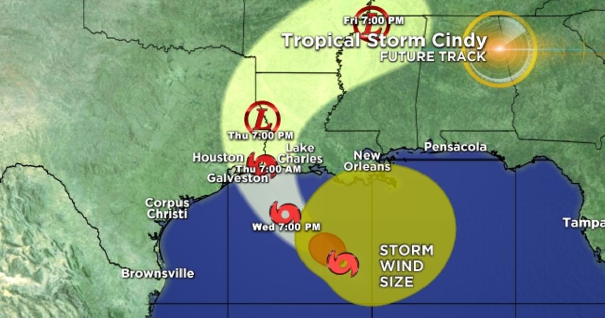 Tropical Storm Cindy Strengthens Over Central Gulf Of Mexico CBS Miami