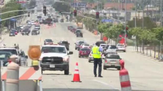 Gas Line Break Closes Busy Inglewood Roadway 