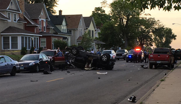 Multi-Vehicle Crash In North Minneapolis 