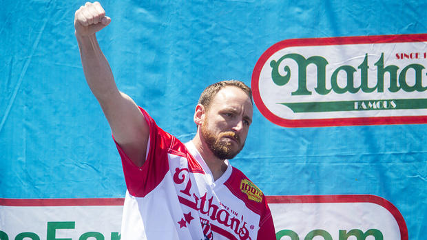 Professional Eaters Compete In Annual Nathan's Hot Dog Eating Contest 
