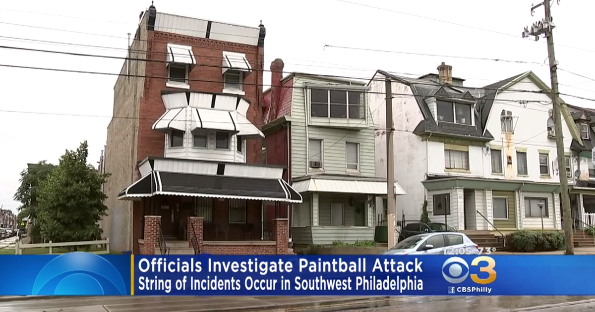 Philadelphia police investigating paintball attacks CBS News
