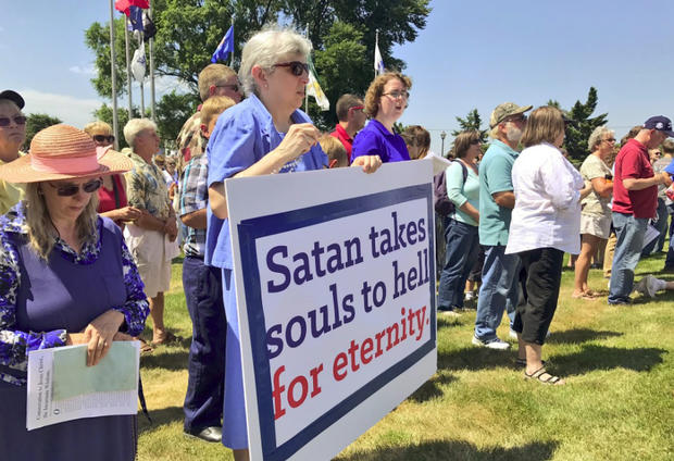 Belle Plaine Satanic Monument Protest 