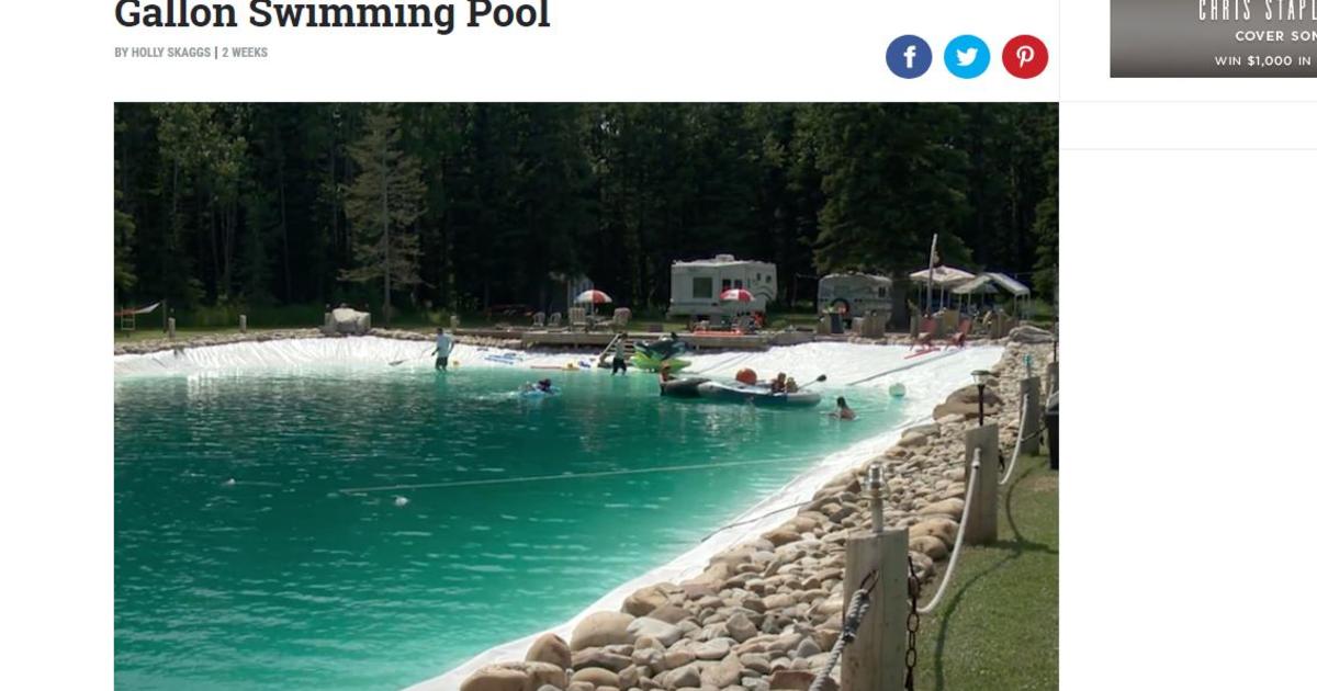 Farmer Builds Amazing 300,000-Gallon Swimming Pool - CBS Sacramento
