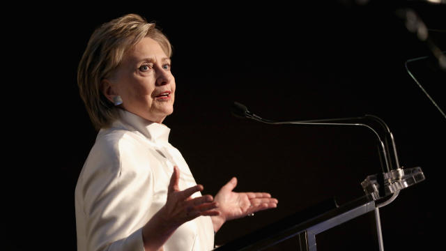 Hillary Rodham Clinton speaks at the 2017 Stephan Weiss Apple Awards on June 7, 2017, in New York City. 