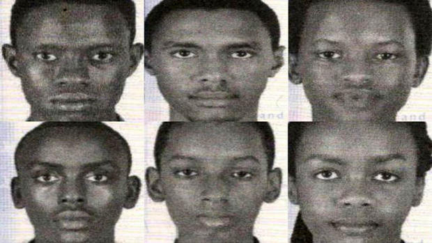 Members of a teenage robotics team from the African nation of Burundi, who were reported missing after taking part in an international competition, are seen in pictures released by the Metropolitan Police Department in Washington, D.C., July 20, 2017. 