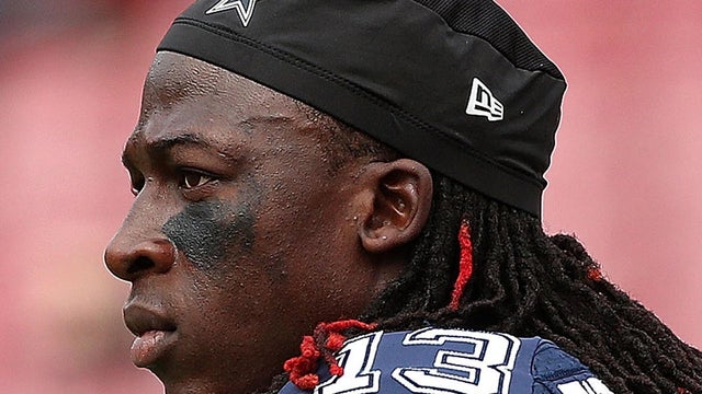 Lucky Whitehead, No. 13 of the Dallas Cowboys, looks on during a game against the Tampa Bay Buccaneers at Raymond James Stadium on Nov. 15, 2015, in Tampa, Florida. 