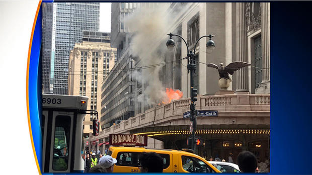 Portable Compressor Fire At Grand Central Terminal 