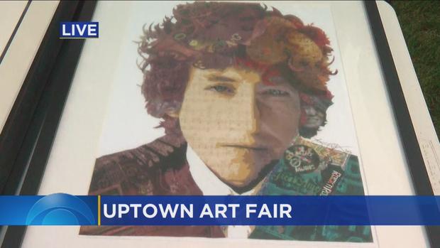Bob Dylan art at Uptown Art Fair 