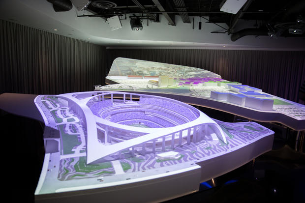 Interactive Showroom Gives Rams, Chargers Fans First Glimpse Of New LA Stadium 