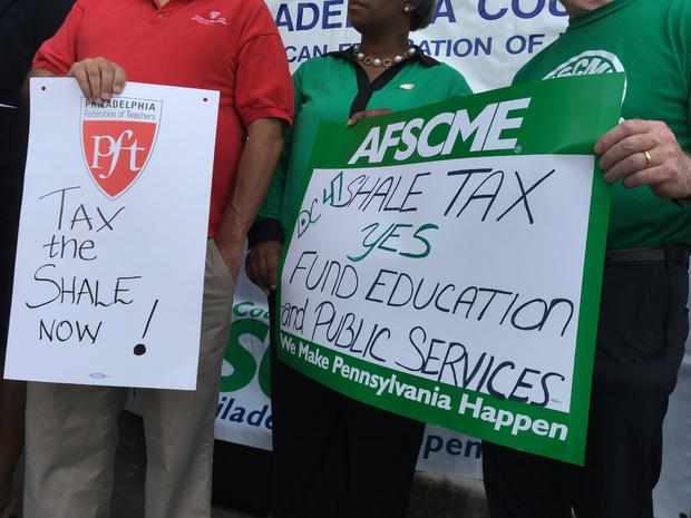 Shale Tax Rally In Strawberry Mansion 