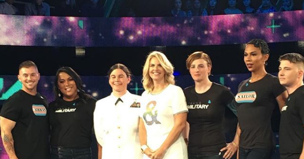 Transgender service members join GLAAD on red carpet at VMAs CBS News