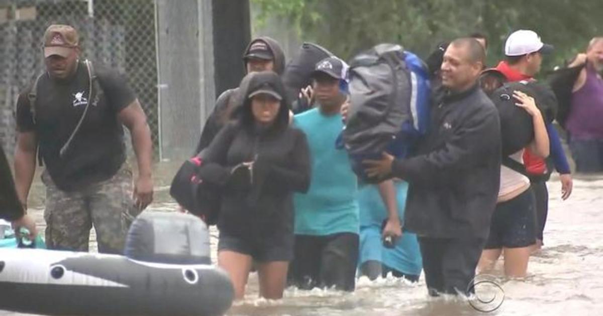 Some evacuees bused from Houston to San Antonio - CBS News