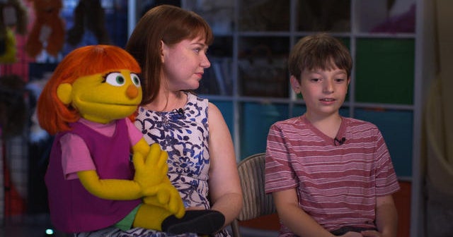 The real-life mother and son behind a Muppet with autism - CBS News