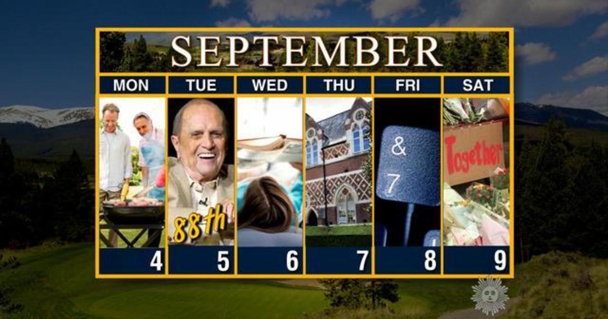 Calendar Week of Sept. 4 CBS News