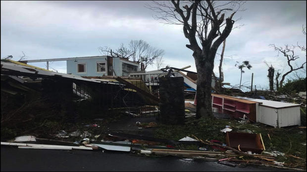 Hurricane Irma damage in St. John 