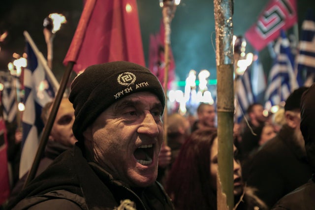 GREECE-TURKEY-POLITICS-GOLDEN-DAWN-DEMO 