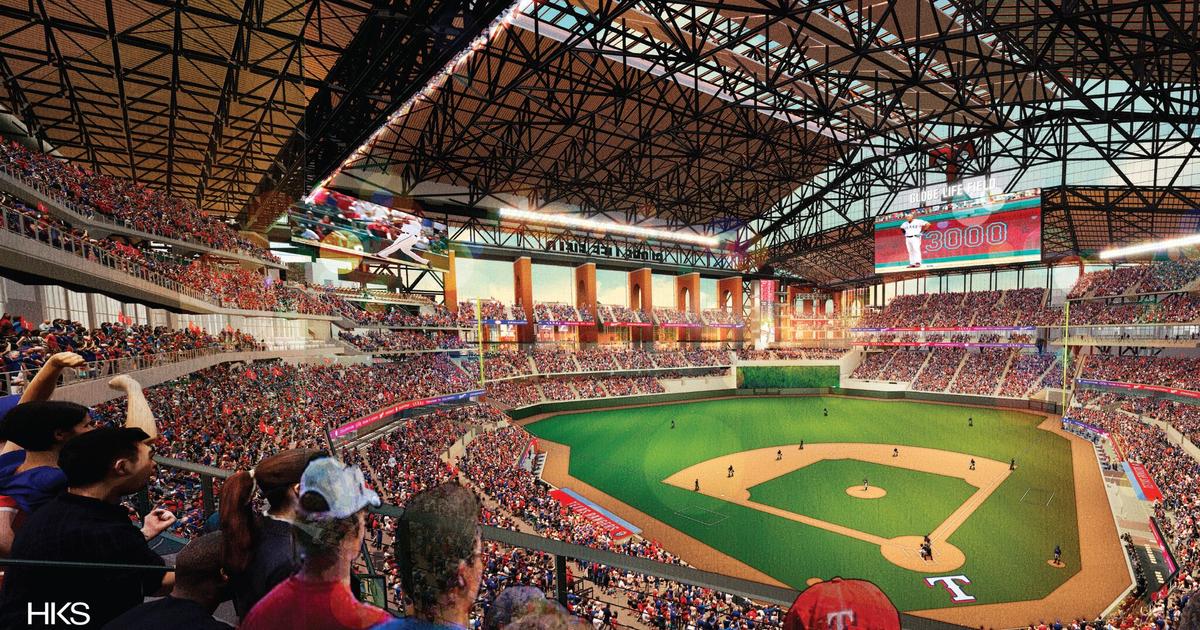 See renderings of the new Texas Rangers' stadium set to open for