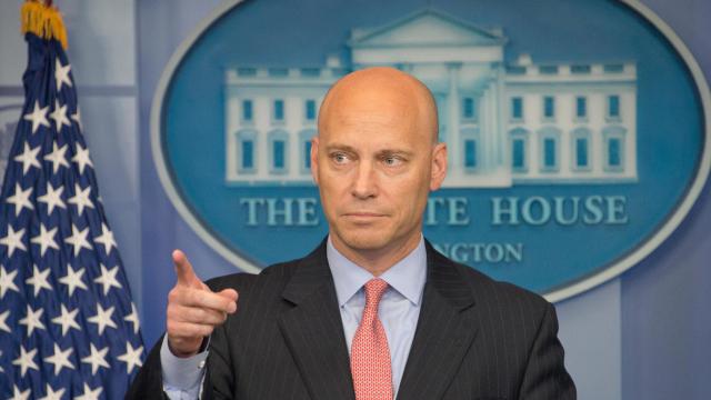 White House Director of Legislative Affairs Marc Short discusses the Administration's charges that United States Senate Democrats have delayed crucial Trump appointee's confirmations in the Brady Press Briefing Room at the White House in Washington, DC on 
