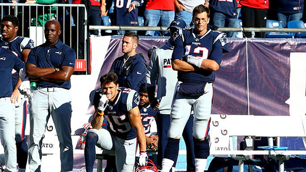 Tom Brady, Chris Hogan - Carolina Panthers v New England Patriots 