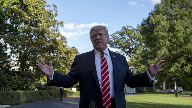 President Trump Departs White House For Bedminster, NJ For The Weekend 