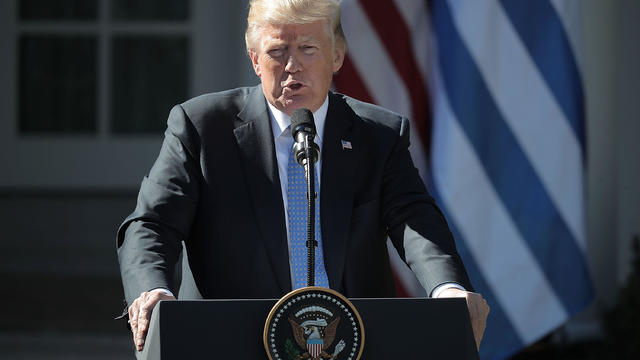 President Trump Holds Joint Press Conference With PM Of Greece In Rose Garden 