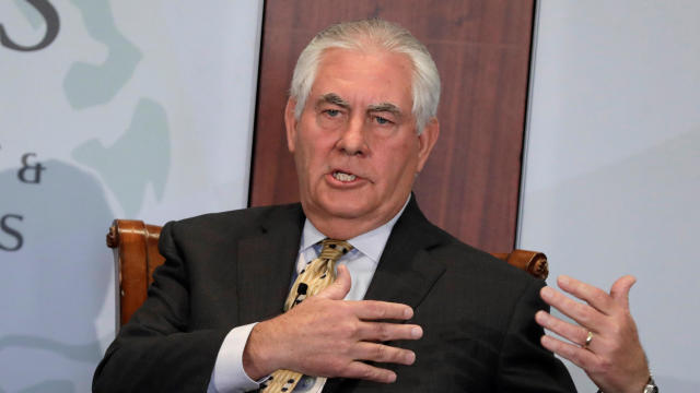 Secretary of State Rex Tillerson speaks on Relationship with India in Washington 