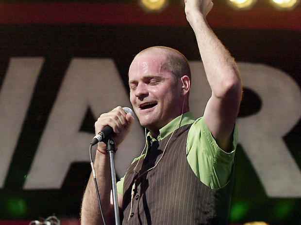Gordon Downie of the Tragically Hip performs at a 
