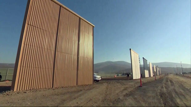 Border Wall Prototypes in Southern California (CBS) 