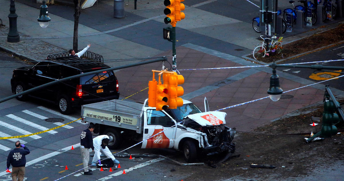 New York terror attack Truck crash in lower Manhattan leaves many dead