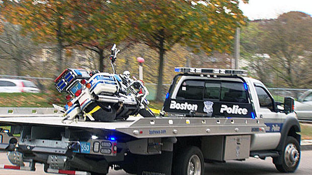 boston police officer injured crash jamaica plain 