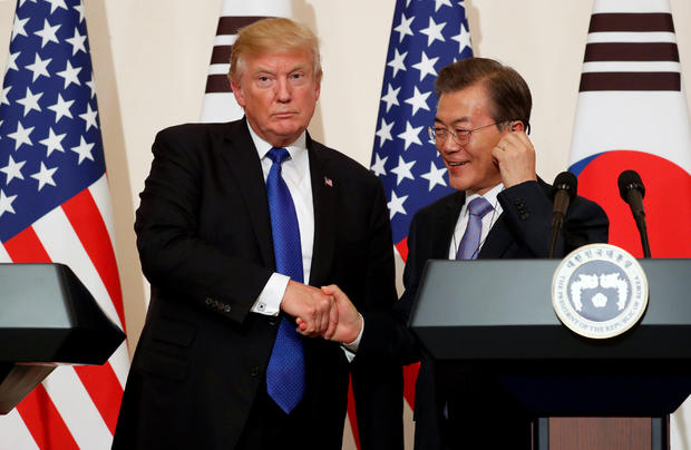 Trump arrives in South Korea for the second stop of his five-country trip to Asia 