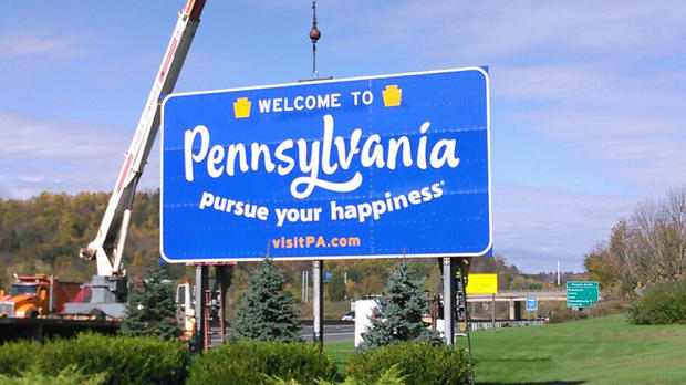pennsylvania welcome sign 
