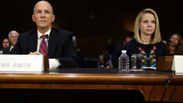 Former Yahoo CEO Marissa Meyer And Interim CEO Of Equifax Paulino Barros Testify To Senate Committee On Data Breaches 