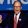 Democratic National Committee Chairman Perez speaks at Northam's election night rally in Fairfax 