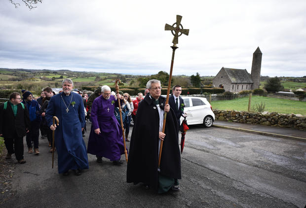 Procession And Vigil At The Grave Of St Patrick 