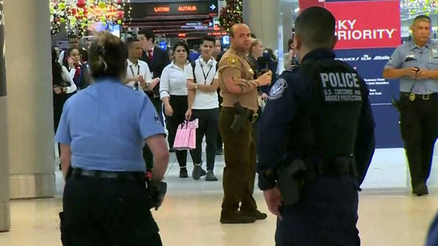 Toy Grenade Evacuation - Miami Int'l Airport 