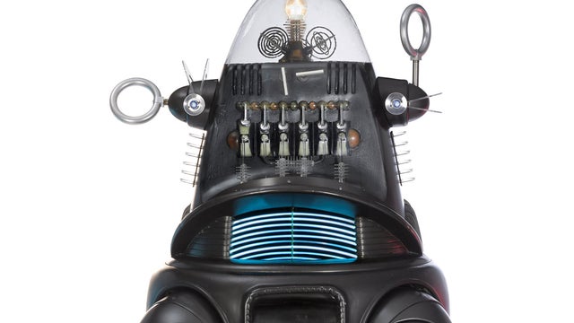 Robbie the Robot, the prop robot used in the 1956 science fiction movie Forbidden Planet, is pictured in this handout photo 