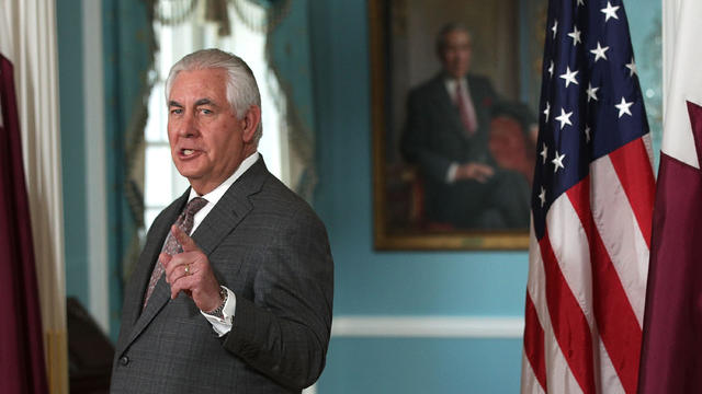 Secretary Of State Rex Tillerson Meets With Qatari Foreign Minister 