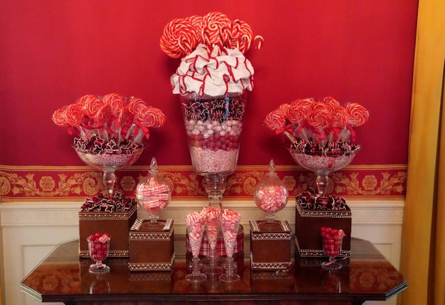 Christmas decor at the White House in Washington 