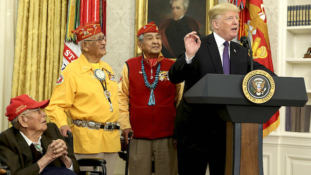 President Trump Honors Native American Code Talkers 
