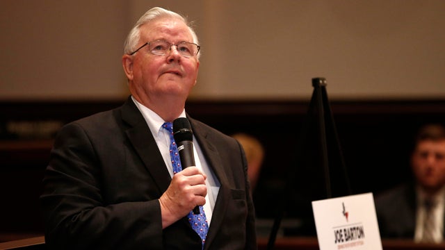 GOP Rep. Joe Barton Holds A Town Hall Meeting In Mansfield, TX 