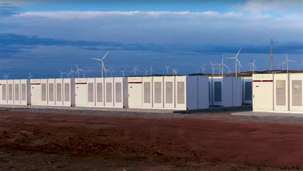 Tesla Lithium-Ion Battery Installation in Australia (Tesla Inc. via YouTube) 