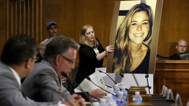 FILE PHOTO: A photo of murder victim Kate Steinle is placed on an easel on Capitol Hill in Washington 
