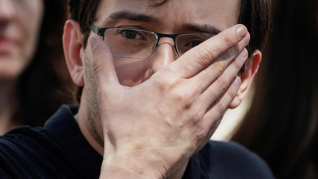 Former drug company executive Martin Shkreli exits U.S. District Court after being convicted of securities fraud in the Brooklyn borough of New York City 