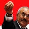 Yemen's then-President Ali Abdullah Saleh gestures during a gathering of supporters in Sanaa Feb. 20, 2011. 