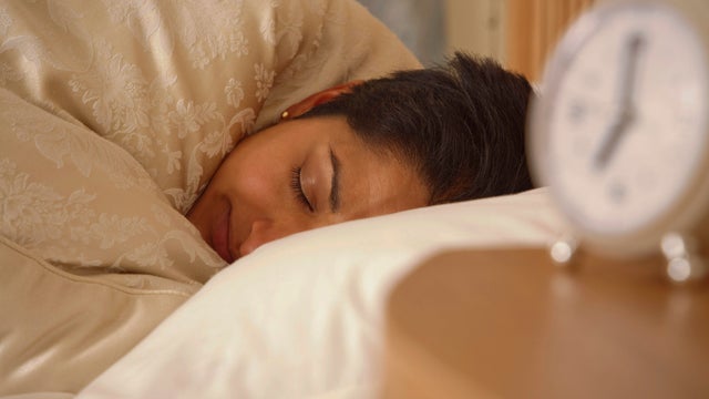 Indian woman sleeping 