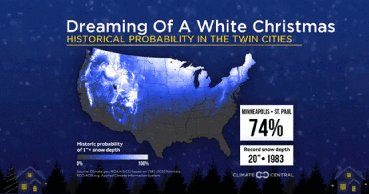 Dreaming Of A White Christmas? Here's Our Probability CBS Minnesota